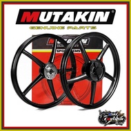 ❃ ㍿ ♕ MUTAKIN Mags 522 5 Spoke For HONDA WAVE125 WAVE110 DASH110/125 Front Disc Rear Drum 1.4x1.4x1