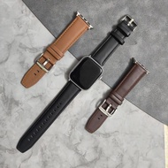 适用Iwatch表带真牛皮苹果手表S10/S9/S8watch76表带Ultra  9.2