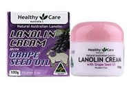 澳洲 Healthy Care Australia Lanolin Cream with Grape Seed Oil 葡萄籽油綿羊油 100gx1