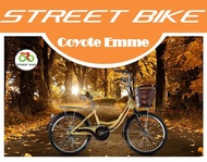 --ส่งฟรี-- จักรยานแม่บ้าน 24" Coyote Emme (cream)++แถมไฟหน้า-ท้าย LED++