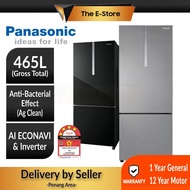 (Delivery for Penang ONLY) Panasonic 465L INVERTER 2 Door Bottom Mount Freezer Refrigerator | NR-BX471CPSM NR-BX471WGKM (Fridge Peti Sejuk Peti Ais 电冰箱 NR-BX471 NR-BX471CP NR-BX471WG)