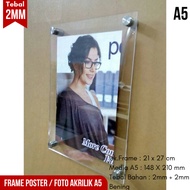 A5 2MM Acrylic Frame / A5 2MM Acrylic Frame / A5 2MM Display Frame / A5 2MM Acrylic Poster