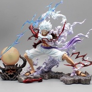 One Piece Action Figure monkey D Luffy Gear 5 Nika Luffy Thunderbolt Statue Height 22CM