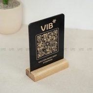 HCM l QR CODE PAYING BOARD, UTILITY QR WOODEN BOARD, BANK TALENTMENT BOARD - LUXIDECOR HCM