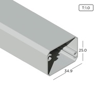 Aluminium Extrusion Air-Con Grill Window Profile Thickness 1.00mm AG1004 ALUCLASS