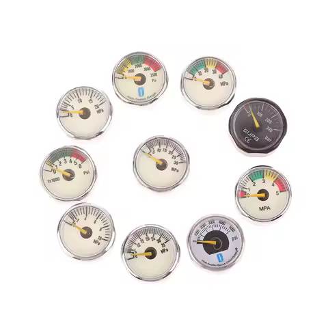 Air Mini Micro Pressure Gauge Manometer | Thread M10 M8 | 5MPA 10MPA 20MPA 30MPA 35MPA 40MPA 300BAR 