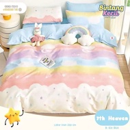 KATUN Star Cotton Bed Sheet - 7th Heaven - beautiful rainbow motif