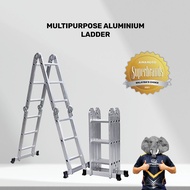 TIGERACK Ladder Aluminium Foldable Multipurpose Home Heavy Duty Tangga Lipat
