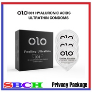 OLO Kondom 001 Feeling Ultrathin Hyaluronic Acids fit Ice & Hot Condom OLO玻尿酸丝薄避孕套安全套
