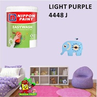 LIGHT PURPLE 4448 J ( 1L ) Nippon Paint Interior Vinilex Easywash Lustrous / EASY WASH / EASY CLEAN