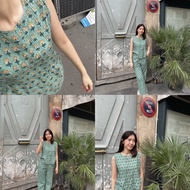 TRAVEL RECIPE Sage Green Milli - Top & Pants