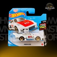 Miniverse - White Porsche 935 Hotwheels Card Model Car (red capo)