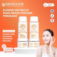 TERBARU MEDGLOW CLINIC PLATINUM WHITENING SALMON DNA PACKAGE + BONUS