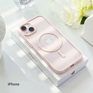 SERI WARNA SOLID MINIMALIS - CASE BENING MAGNETIK MEWAH Kompatibel untuk iPhone 11 13