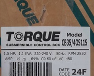 กล่องควบคุมปั๊ม TORQUE 1.5 HP  3 HP ใช้กับปั๊มน้ำ