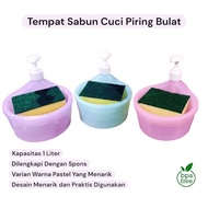 Round Dishwashing Soap Holder | Soap Dispenser | Liquid Dishwashing Soap Dispenser | Soap Pump Dispe