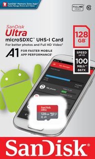 閃迪 Sandisk Ultra Micro SDSQUA4 UHS-I 120mb/s 記憶卡 128GB 香港行貨