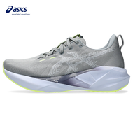 ASICS NOVABLAST 5 WOMEN RUNNING SHOES IN GRAVEL/BLUE FADE