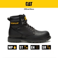 Caterpillar Men's SECOND SHIFT Waterproof Steel Toe Work Boot - Black (P91658) | Safety Shoe