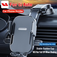 Car Mobile Phone Holder For Li Auto L6 L7 L8 L9 ONE i8 MEGA Suction Cup Instrument Panel Navigation 