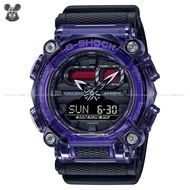 CASIO GA-900TS-6A G-SHOCK Ana-Digi Tech Skeleton Translucent Bezel Nylon Strap Purple Blue *Original