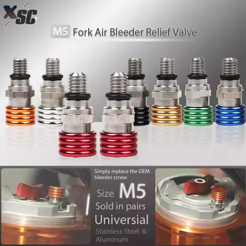 M5 x0.8 Fork Air Bleeder Valve For Honda CR 80 85 125 250 500 CRF 250R 250X 450R 450X 250RX 450RX Fo