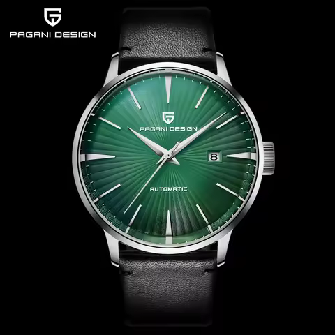 Pagani PD2770 Men Mechanical Watch Seagull 2813 Movement Leather Strap 100M Waterproof Luminous Mine