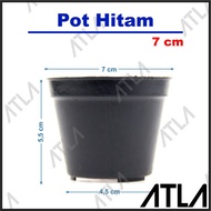 Pot Plastik 7 cm Bulat Tempat Tanaman Bunga Hidroponik 7cm KV001-T