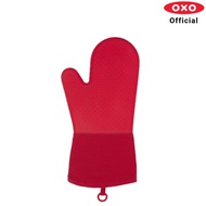 OXO ถุงมือซิลิโคนกันร้อน สีแดง 1 ชิ้น l OXO GG Silicone Oven Mitt Red