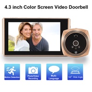 4.3 LCD T115 Color Screen Doorbell Viewer Digital Door Peephole Viewer Camera Door Eye Video record