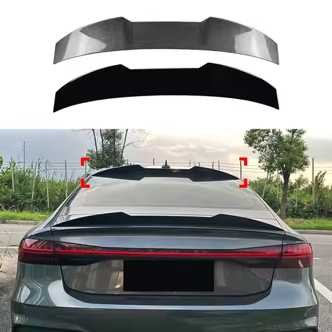 For Audi A7 S7 C8 2019+ Car Rear Top Tail Wing Spoiler Fixed Wind Exterior Modification Body Kit Car