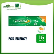 BEROCCA VITAMIN B+C ORANGE EFFERVESCENT TABLET 15’s