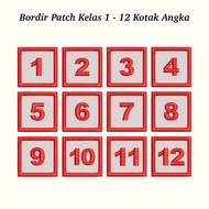 CUSTOM EMBROIDERY NUMBER GRADES 1-12 EMBROIDERED NUMBER BET/ NAME/ NUMBER BOX UNIFORMTAG