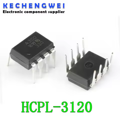 10pcs/lot HCPL3120 HCPL-3120 A3120 A 3120 DIP-8 FOD3120 HCPL 3120 Optocoupler