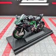1:18 Scale H2R Motorcycle Model Diecast Alloy Sport Bike Toy for Kids Adults Collectible Gift