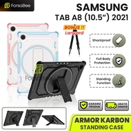 FORSABEE - Standing Case for Samsung Galaxy Tab A8 2022 10.5 Inch Tab Tablet X200 X205 Armor Shockpr