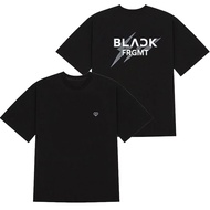 BTS BLACK FRGMT Lightning Print T-shirt, Unisex Cotton K-pop ARMY Fan Support Tee