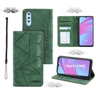 Case Vivo S1 1907 V1907 V1913A Flip Cover Wallet Sarung Hp Casing Dompet Flip Magnet