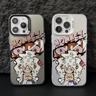 Anime Luffy Gear 5 Nika Form Casing for Apple Galaxy S26 S25 Edge S24 S23 S22 S21 S20 FE Ultra Plus 