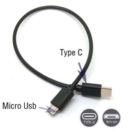 Type-C to Micro usb Charging Cable Length 25cm