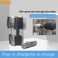 IVANES PPR Water Pipe Inner Hole Drill, Plumbing Wear-resisting Water Pipe Threading Device, Double 