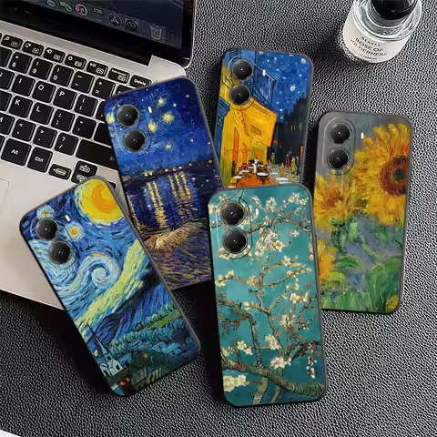 Van Gogh Oil Painting Aesthetics Soft Phone Case for Xiaomi Poco X5 X6 X7 X8 Pro Max X3 F7 F8 Ultra 