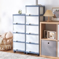 日本天馬 33面寬五層收納抽屜櫃附輪(5高抽)