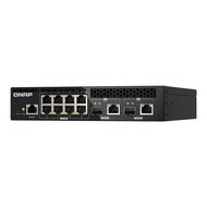 QNAP Half-width Rackmount for Small Business, Entry-level 10GbE and 2.5GbE Layer 2 Web Managed Switc