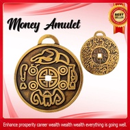 RL-Real brass coin pendant, Money amulet, amulet of wealth. Lucky amulet (attracts money!)