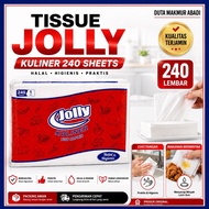 JOLLY Tissue Napkin contains 240 sheets (2 ply) | Culinary Tissue | Hygienic Oil-Absorbing Hand Wash