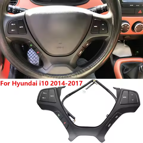 BINGWFPT High Quality Car Steering Wheel Cruise Control Switches Buttons For Hyundai i10 2014 2015 2