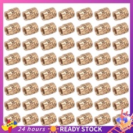【HOT SALE】 120Pcs M3X5.7-OD4.6 Thread Knurled Brass Threaded Heat Set Heat Resistant Insert Embedmen
