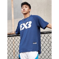 3x3 Basketball Short-Sleeved Quick-Drying Men's t-Shirt American Training Suit Sports Jersey Shootin