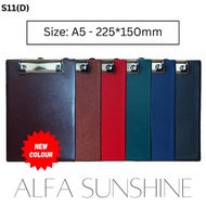ALFA | PVC Cover Clipboard A5 Size Metal Clip Stationery School Office Restaurant Document Holder Bo